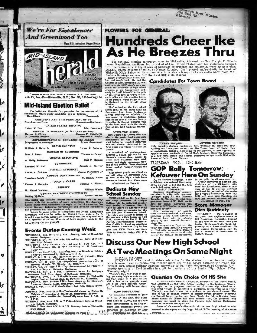 October 30, 1952